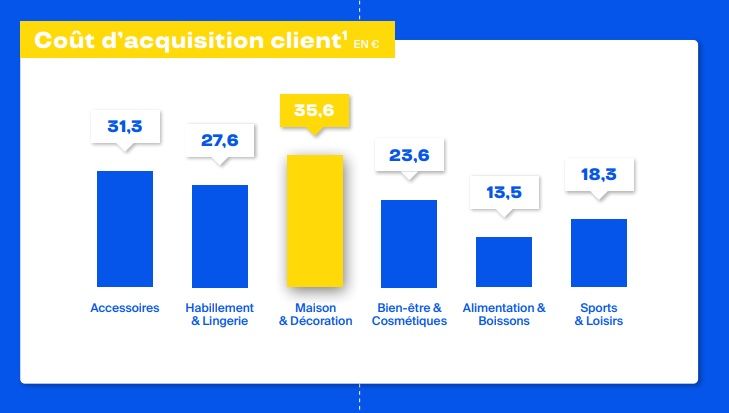 coût d'acquisition sur les DNVB en France étude Digital Native Group et Payplug